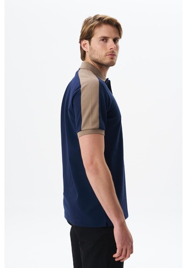 Arma Erkek Regular Fit Baskılı % 100 Pamuk Pike Polo Yaka Tişört Y29374356002 Lacivert