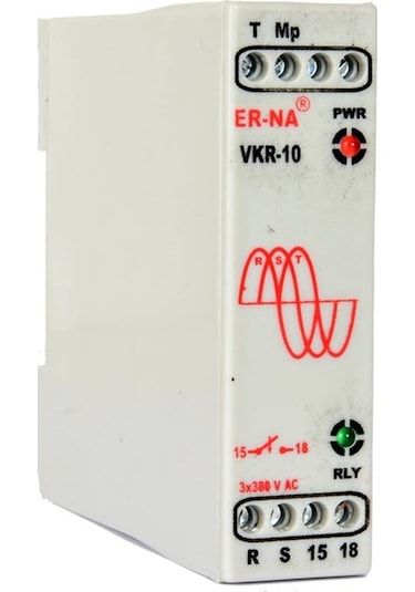 Erna Vkr-10 W-otomat Tipi Faz Sıralı Motor Koruma Rölesi