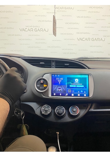 Toyota Yarıs 2012-20 9 Uyumlu Androıd Multimedya Gerçek 2/32 Kablosuz Carplay Geri Görüş Kameralı 9"
