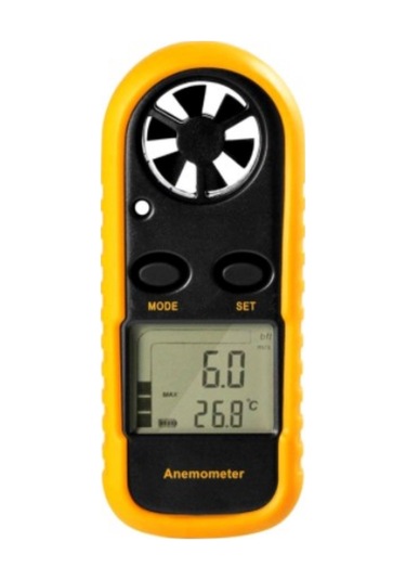 Rüzgar Hızı Ve Sıcaklık Ölçer Anemometre