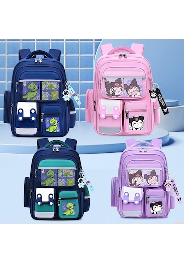 Weichuang01 İlkokul Öğrenci Çantası, Hafif, Çocuk Sırt Çantası, Weichuang01 Boy, 3-6. Sınıf, Pembe