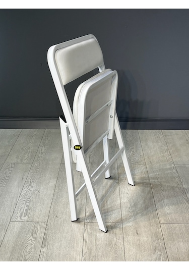 Pars 2 Kişilik Yuvarlak Mutfak Yemek Masası Takımı 2+1 Beyaz Deri 70 Cm Beyaz Deri