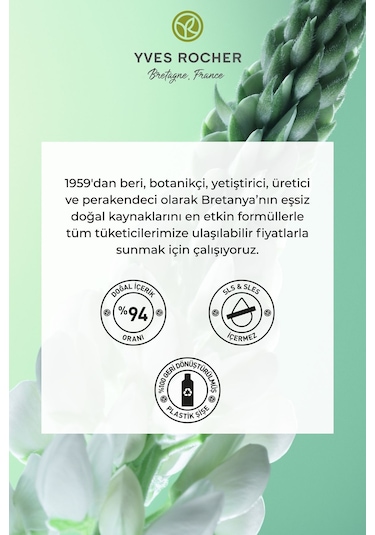 Yves Rocher Saç Dökülmesine Karşı Güçlendirici Prebiyotik Vegan Şampuan 300 ML