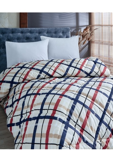 Komfort Home Tek Kişilik Baskılı Pamuklu Silikon Yorgan 155X215 C (508489624)