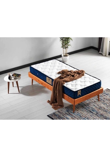 Argimo Blue Tek Kişilik Tavşan Tüyü Örme Kumaşlı Sünger Yatak