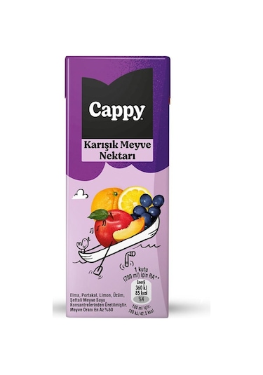 Cappy Karışık Meyve Nektarı 200 Ml X 27 Adet