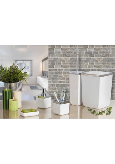 Primanova Toskana Banyo Seti Beyaz 5 Parça Beyaz