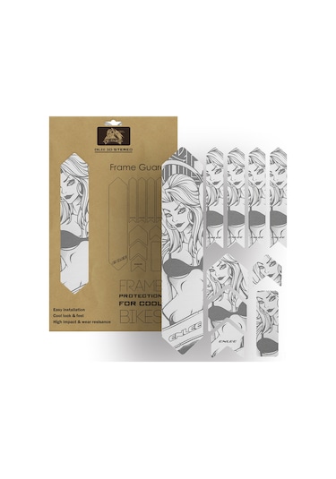 Yuntech01 Jant Korumalı Bisiklet Sticker - Yolluk Dağ Bisikleti İçin, Çizik Ve Yağmur Koruyucu, Pvc Malzeme, Kalan Yapmaz, Kolay Uygulama