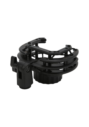 Yaleker Plastik Kondenser Mikrofon Sarsıntı Emici Tutucu, Ayarı İç Çap 20.5-25.5mm , 5/8" & 3/8" Uç Parça, Sprey Ped, Stüdyo/ Sahne Uyumlu