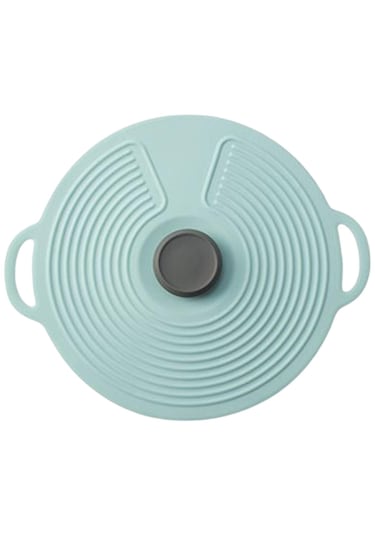 Suntek Isıya Dayanıklı Silikon Tencere Kapağı, Gıda Mavi-20cm Mavi 20cm