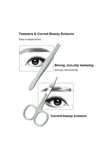 Kosona Stainless Steel Pedikür Ve Manikür Seti, 16 Parça Çift Uçlu, Pembe, Çelik Malzeme, Folding Çanta İçerisinde Mor