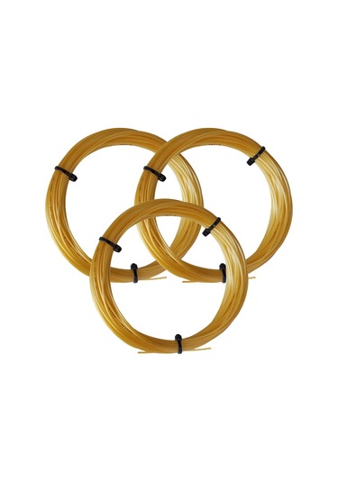 3 Adet Luxilon 4G 1,30 mm. Monofilament Kordaj 12 Metre Altın Sar