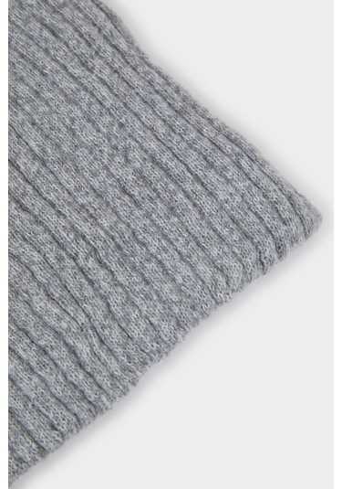 Defacto Erkek İçi Suni Yünlü Atkı C8275ax25wngr184 Gri