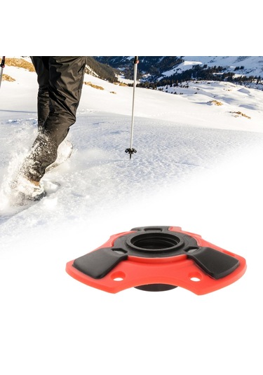 Homyl Trekking Direği Kar Sepeti 15mm Vidalı Kırmızı Kırmızı