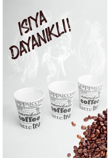 Karton Bardak 4 Oz Türk Kahvesi Espresso Bardağı 100'LÜ