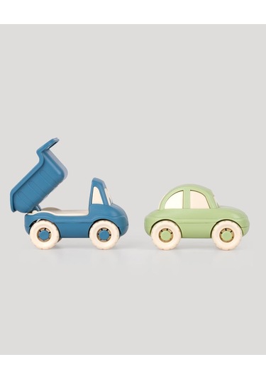 Lc Sevimli Minik Taşıtlar Kamyon Ve Araba-yeşil-turkuaz