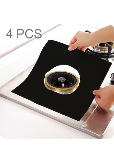 Sones Adet Gazlı Fırın Yüzeyi Ultra İnce Elyaf Malzeme Kalınlaştırılmış Ocak Koruyucu Temizleme Pedi, Boyut: 27 27 Cm