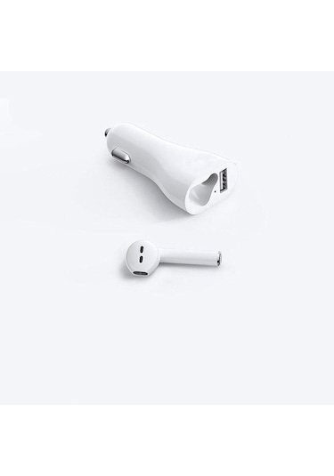 USB 2.4A Araç Hızlı Şarj + Bt 5.0 Kulaklık Dokunmatik Mikrofon So