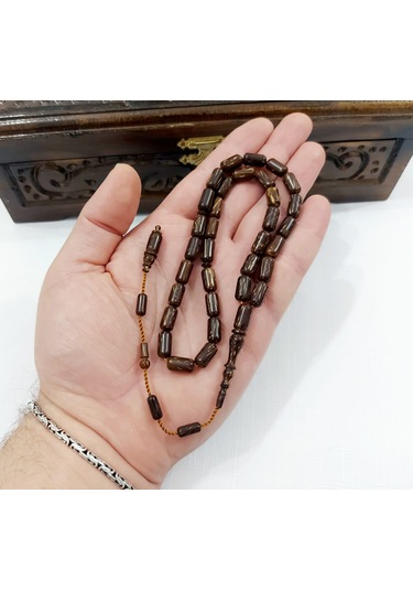 Oktay Demir Usta Kapsül Kesim Doğal Sırçalı Kuka Tesbih 6x11