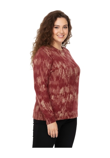 Linsolita Kadın Sıfıryaka Sweatshirt Bgl-st05112 Kiremit