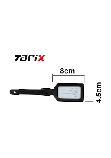 Tarix 4 Adet Turuncu Valiz Kemeri + 2 Adet Siyah Valiz Etiketi Turuncu