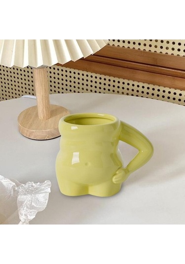 Createtech Homyl 400ml Yeşil Anne Hediye Çay Bardağı Kupalarla Yeşil