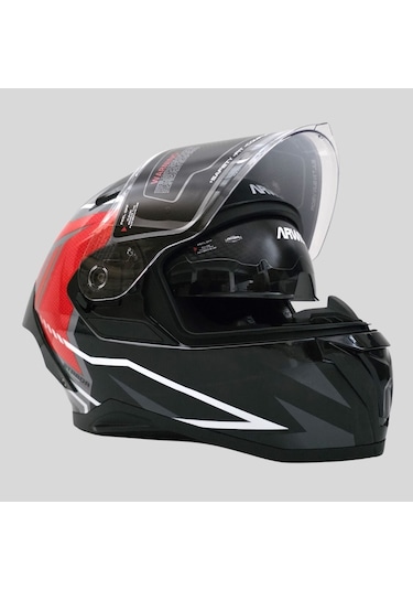 Arwic Pro Model Kapalı Full Face Motosiklet Kaskı Ar939 Kırmızı