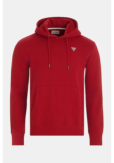Guess Erkek Gj Hood Slım Mını Kapüşonlu Sweatshirt - Kırmızı Kırmızı