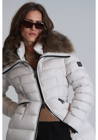 Lufian Image Kaz Tüyü Kadın Mont Ekru Ekru 122120035100520 Ekru Lufian Image Kaz Tüyü Kadın Mont Ekru Ekru 122120035100520 Ekru