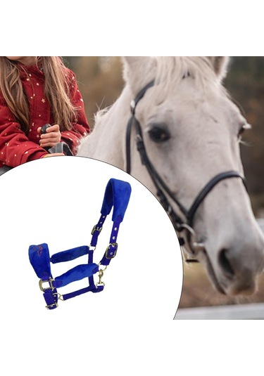 Homyl Otlak Çiftliği Için At Yuları Yastıklı L-mavi L Mavi