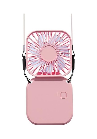 Torima F-05 Mini Fan Tutmalı Şarjlı 3 Kademeli Vantilatör Klima Soğutucu Fan Pembe