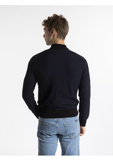 Zegna Erkek Mont Zg96N047 Lacivert - Siyah