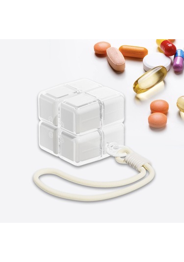 Suntek Seyahat Için Çok Yönlü İlaç Kutusu, Çanta Ve Sırt Beyaz