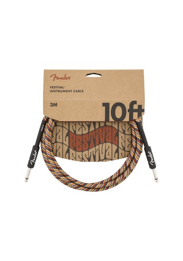 Fender 10 Inst Cable Raınbow 3 Metre Gitar Kablosu