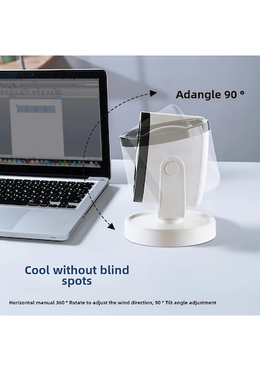 Motion003 Kompakt Usb Masa Fanı Siyah Sessiz Deliksiz Kurulum Pil Ofis Ve Ev İçin İdeal Mutfak Duvar Montajı