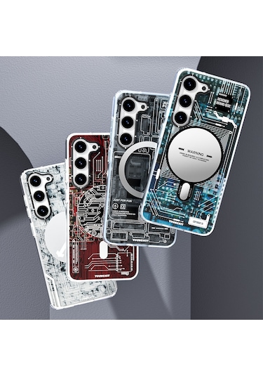 Galaxy S23 Kılıf Magsafe Şarj Özellikli YoungKit Technology Serisi Kapak