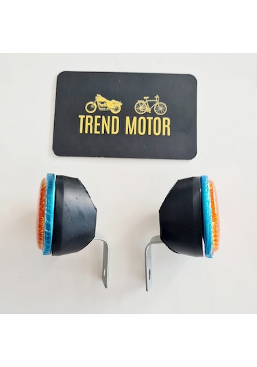 Motosiklet Bisiklet Reflektör Yuvarlak Küçük (Bağlantı Aparatlı)