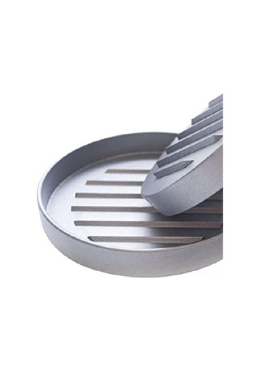 Besthome1 Alüminyum Burger Presi 160g - 2cm Kalınlık, Şeffaf Desenli Şeffaf