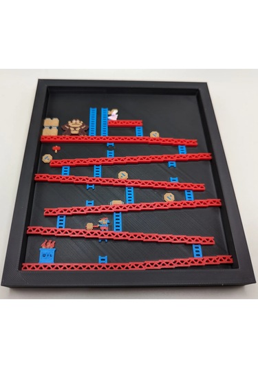 Donkey Kong Level 1 3d Baskı