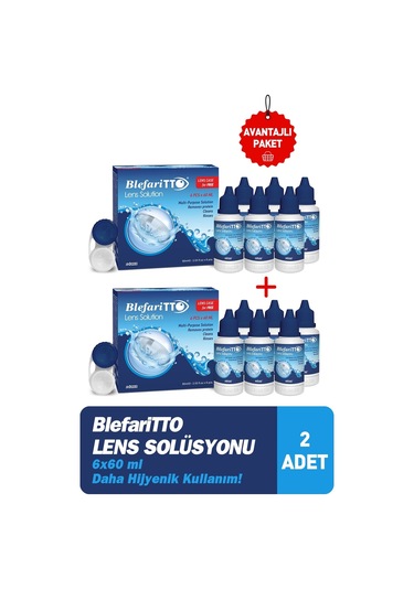 Blefaritto Lens Solüsyonu 6x60 Ml 2 Adet