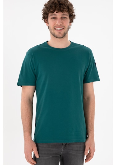 U.S. Polo Assn. Erkek Regular Fit Bisiklet Yaka Koyu Yeşil Basic Tişört 50305985-VR101 U.S. Polo Assn. Erkek Regular Fit Bisiklet Yaka Koyu Yeşil Basic Tişört 50305985-VR101