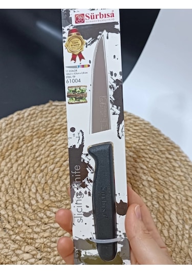 Sürbisa 61004 Sebze Bıçağı Siyah 1 Koli 12 Adet Çok Renkli