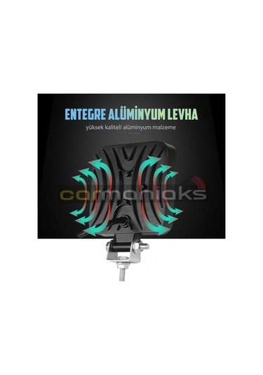 Cree Off Road Sis Farı - Lamba 16 Led Kare Çalışma Lambası 2 Adet
