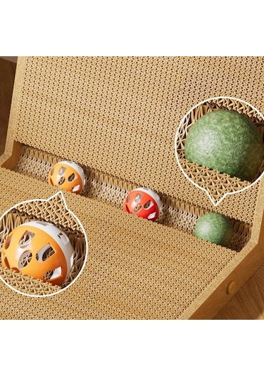 Suntek Şekilli Kedi Tırmalama Karton Kitty Dinlenme Için L