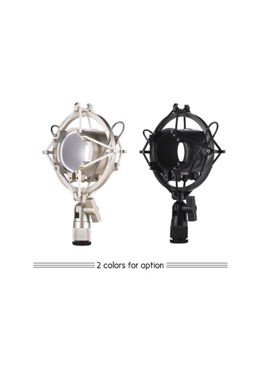 Mufunye Univerdal Kondansatör Mikrofon Mikrofon Şok Montaj Tutucu Braketi Plastik Titreşim Önleyici Çevrimiçi Yayın Stüdyosu Müzik Kaydı İçin A