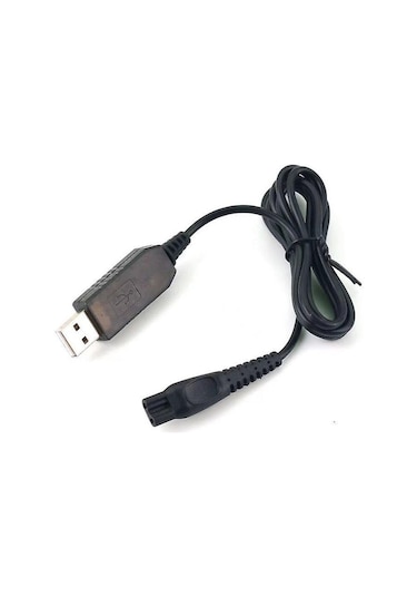 Philips 3000 Hq8505 Tıraş Makinesi Düzeltici Şarj Kablosu Siyah İçin Usb Şarj Kablosu