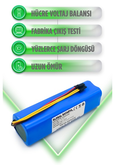 Arçelik Robo Rs 9034 Hm Uyumlu Batarya 6400mah