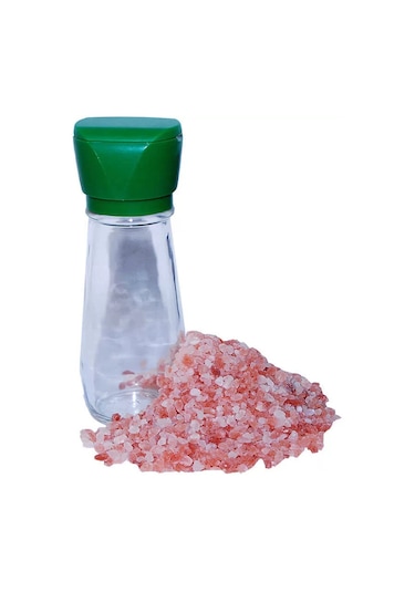 Tuz Karabiber Değirmeni Yeşil + Himalaya Çakıl Tuz Pembe 250 Gr