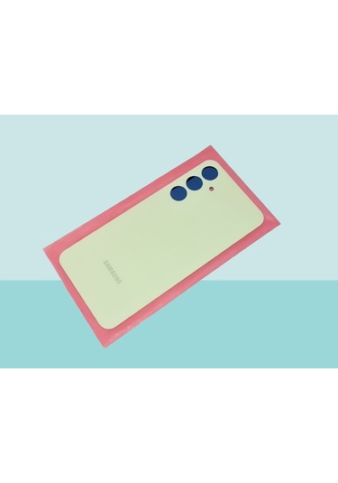 Samsung Galaxy A35 Uyumlu Arka Pil Batarya Kapağı - Yeşil Çok Renkli