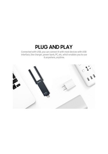 Geeksen Repeater Pc İçin Kablosuz Usb Wifi Adaptörü Sadece